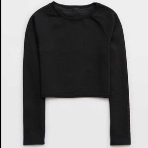 Aerie long sleeve waffle athletic top